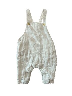 H&M Light Beige Linen-Blend Kids Overalls